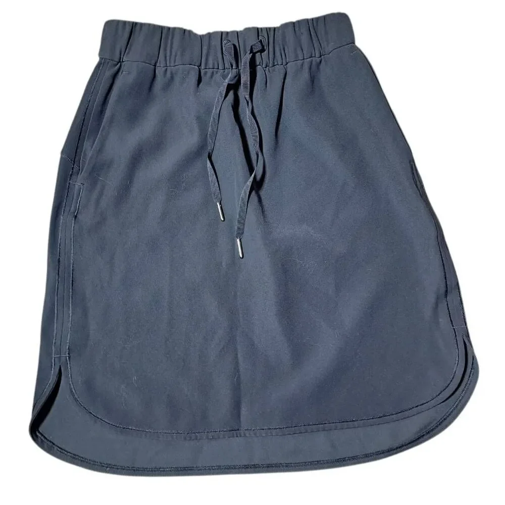 Lululemon Women's On The Fly Skirt Woven Black size 4